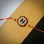 Felt alphabet traditional rakhi - purple