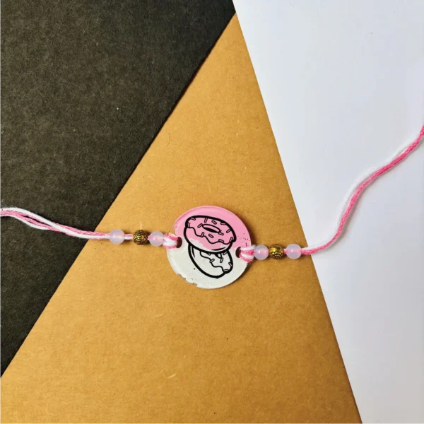 Doughnuts painted rakhi